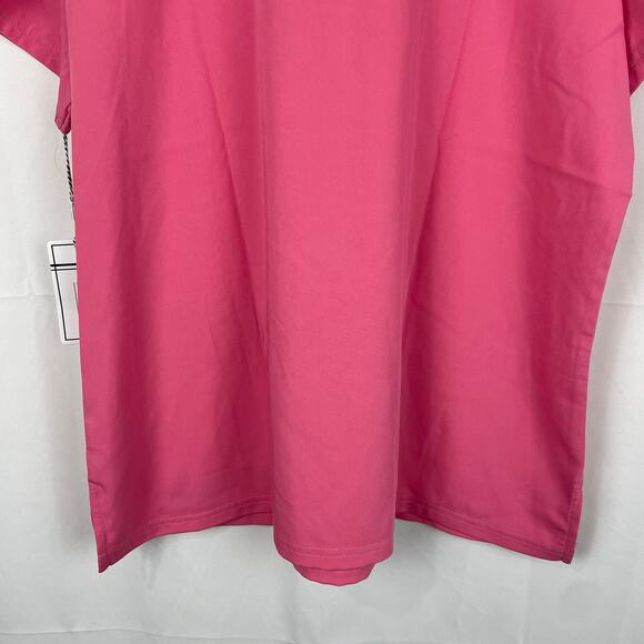 Koi Next Gen Hustle and Heart Rose Pink Scrub Top Short Sleeve 1019-054 Size XL - Picture 9 of 9